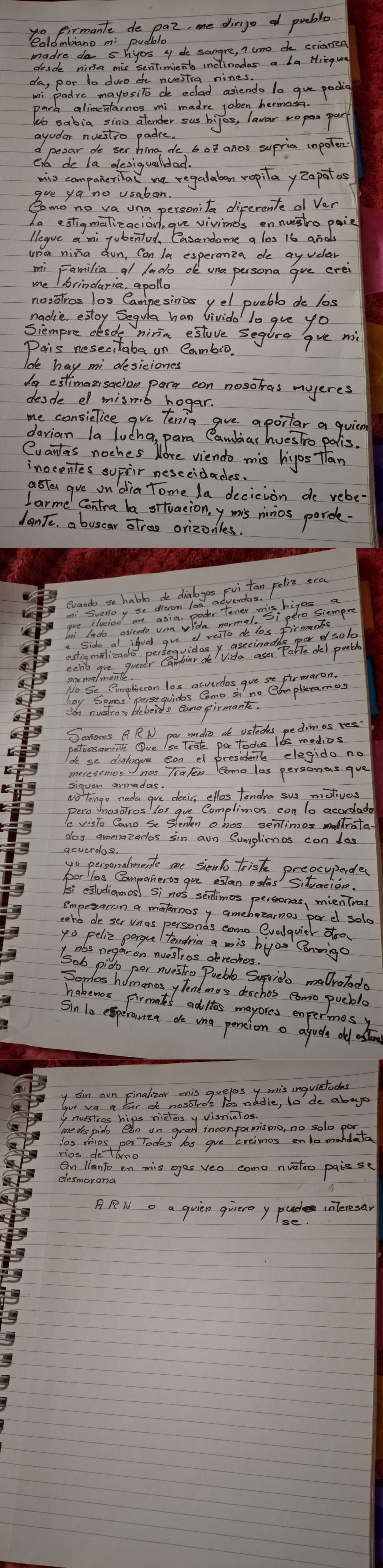 Carta escrita 1.