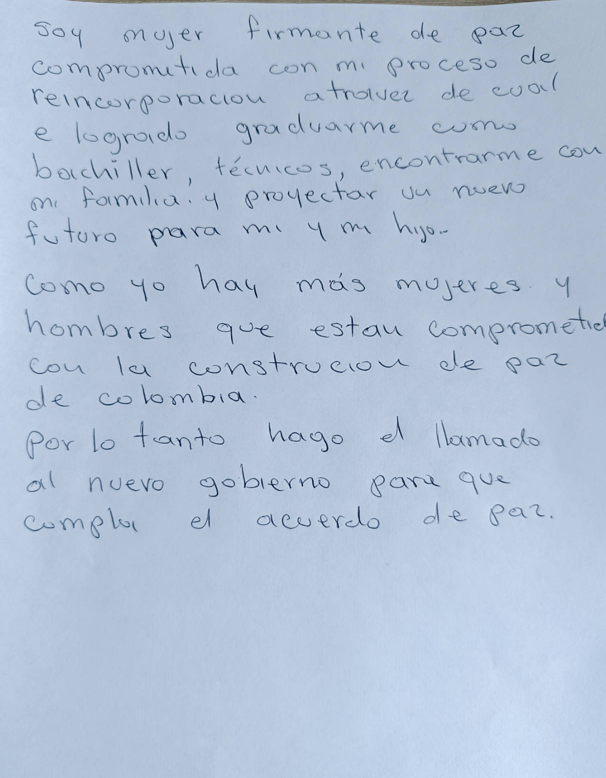 Carta escrita 1.
