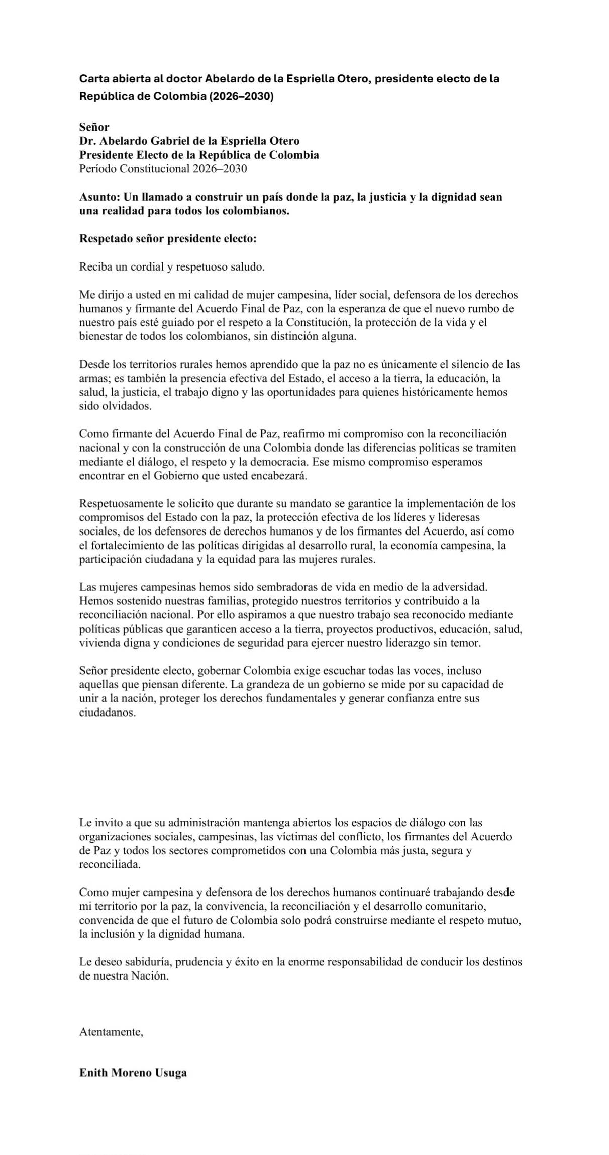 Carta escrita 1.