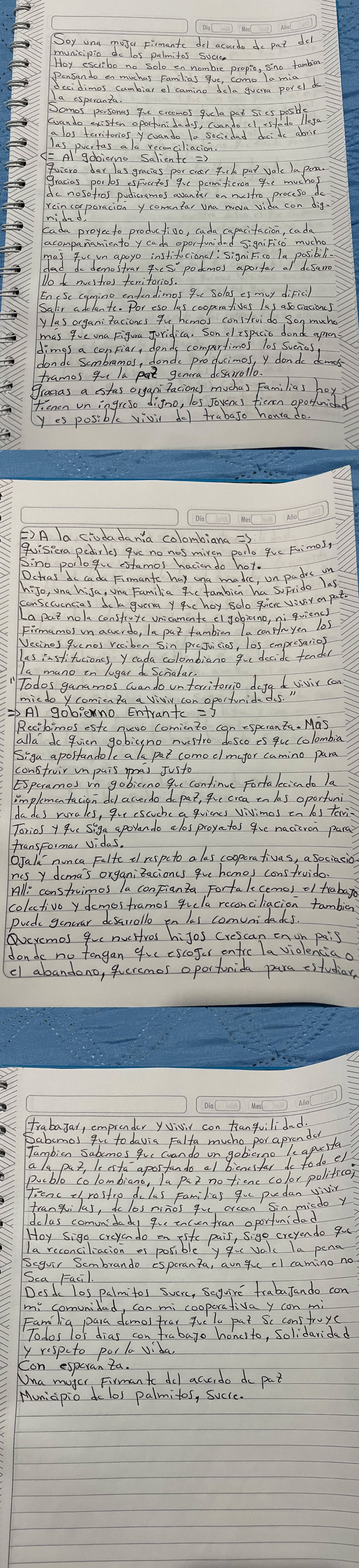 Carta escrita 1.
