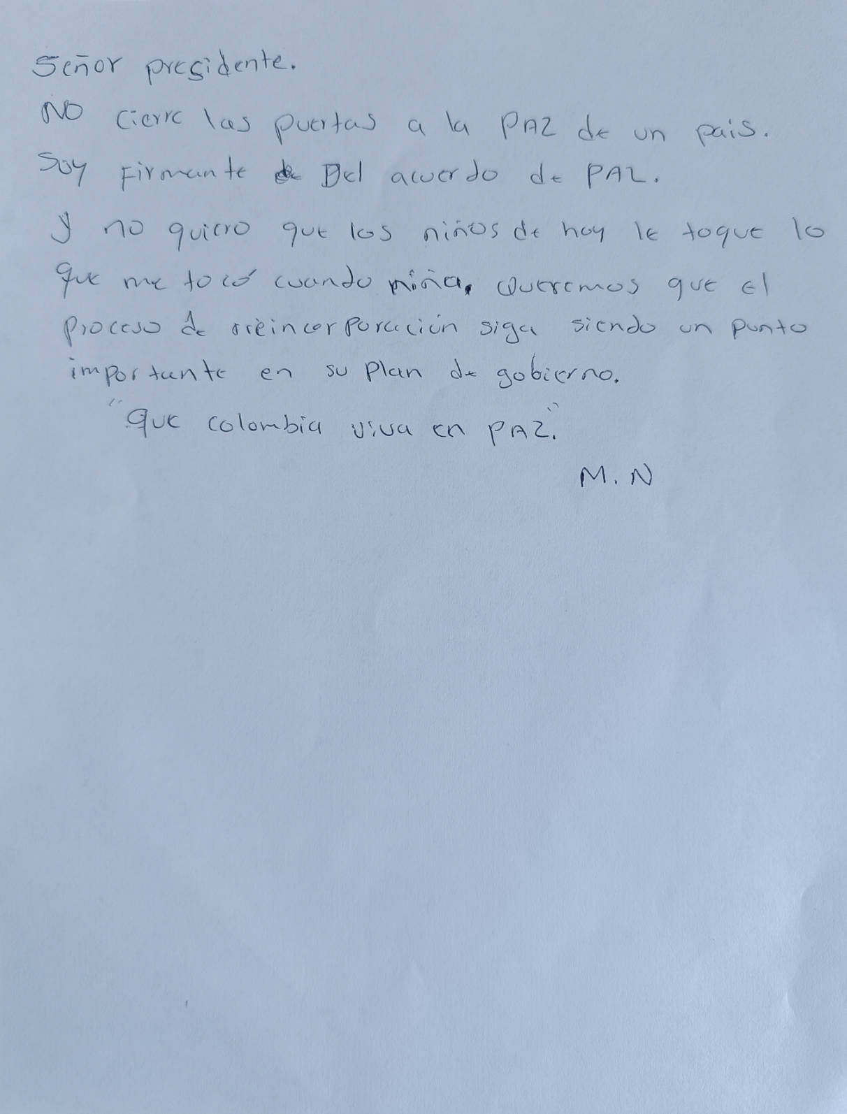 Carta escrita 1.