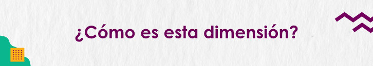¿Qué es esta dimensión?
