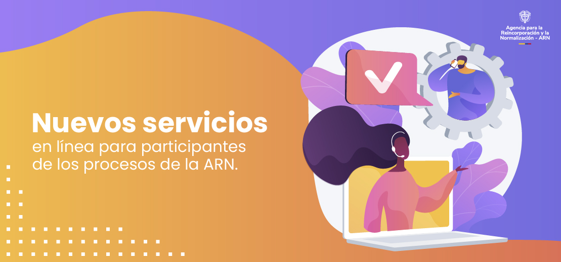 Banner de nuevos servicios en linea proceso ARN