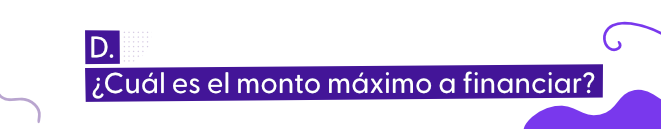 Imagen de los montos a financiar para el 2026