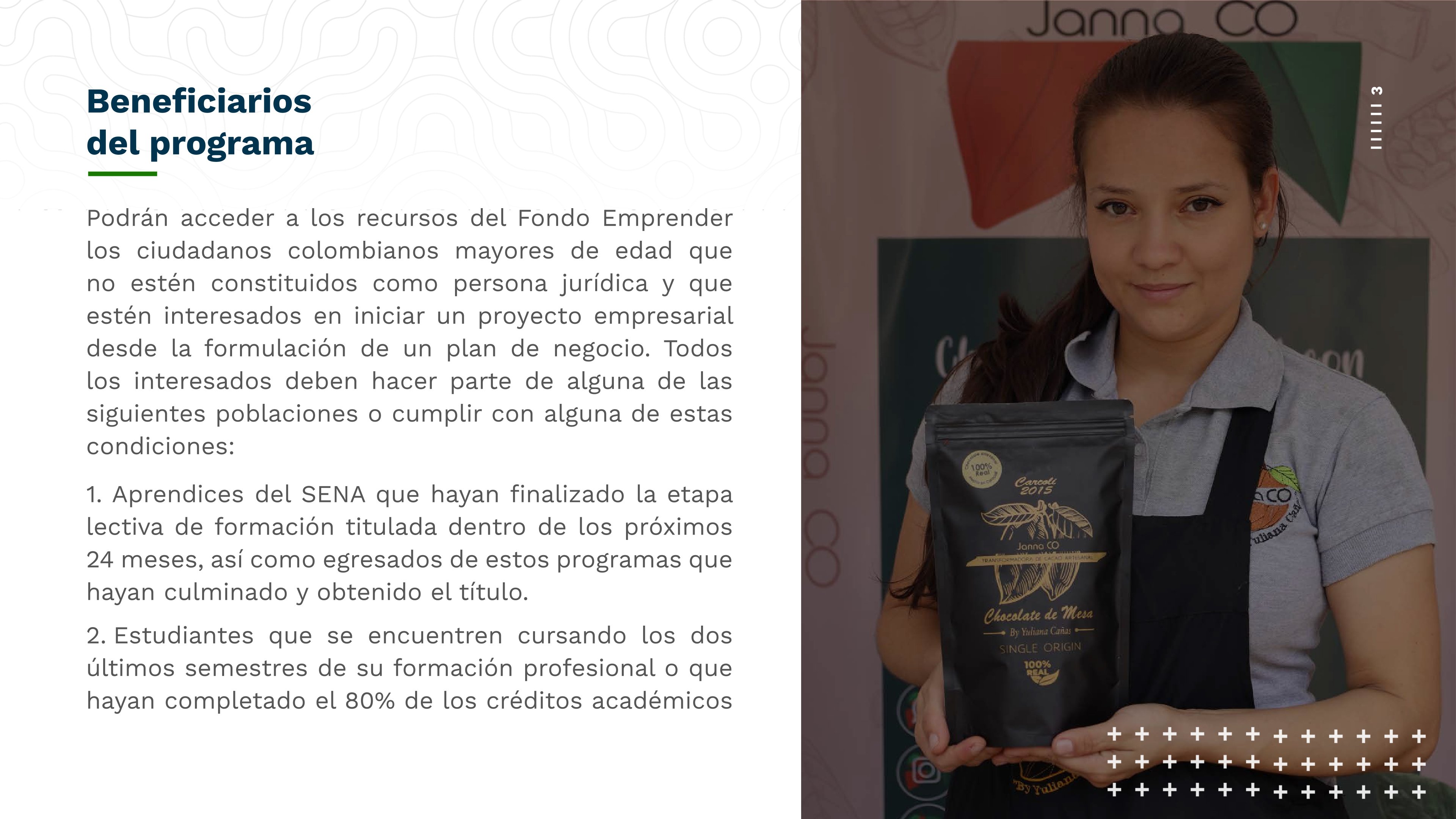 Folleto sobre El Fondo Emprender 3