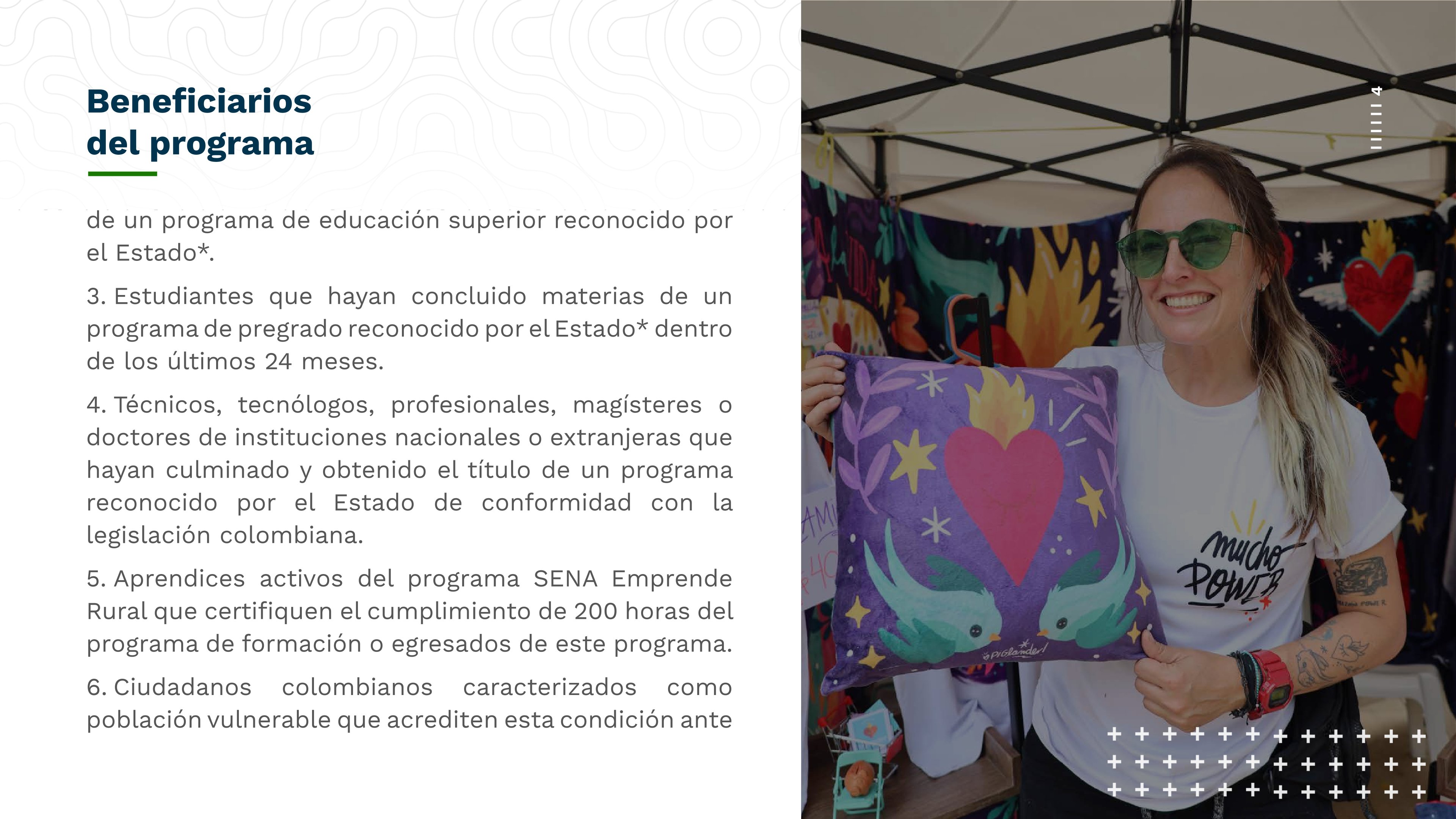 Folleto sobre El Fondo Emprender 4