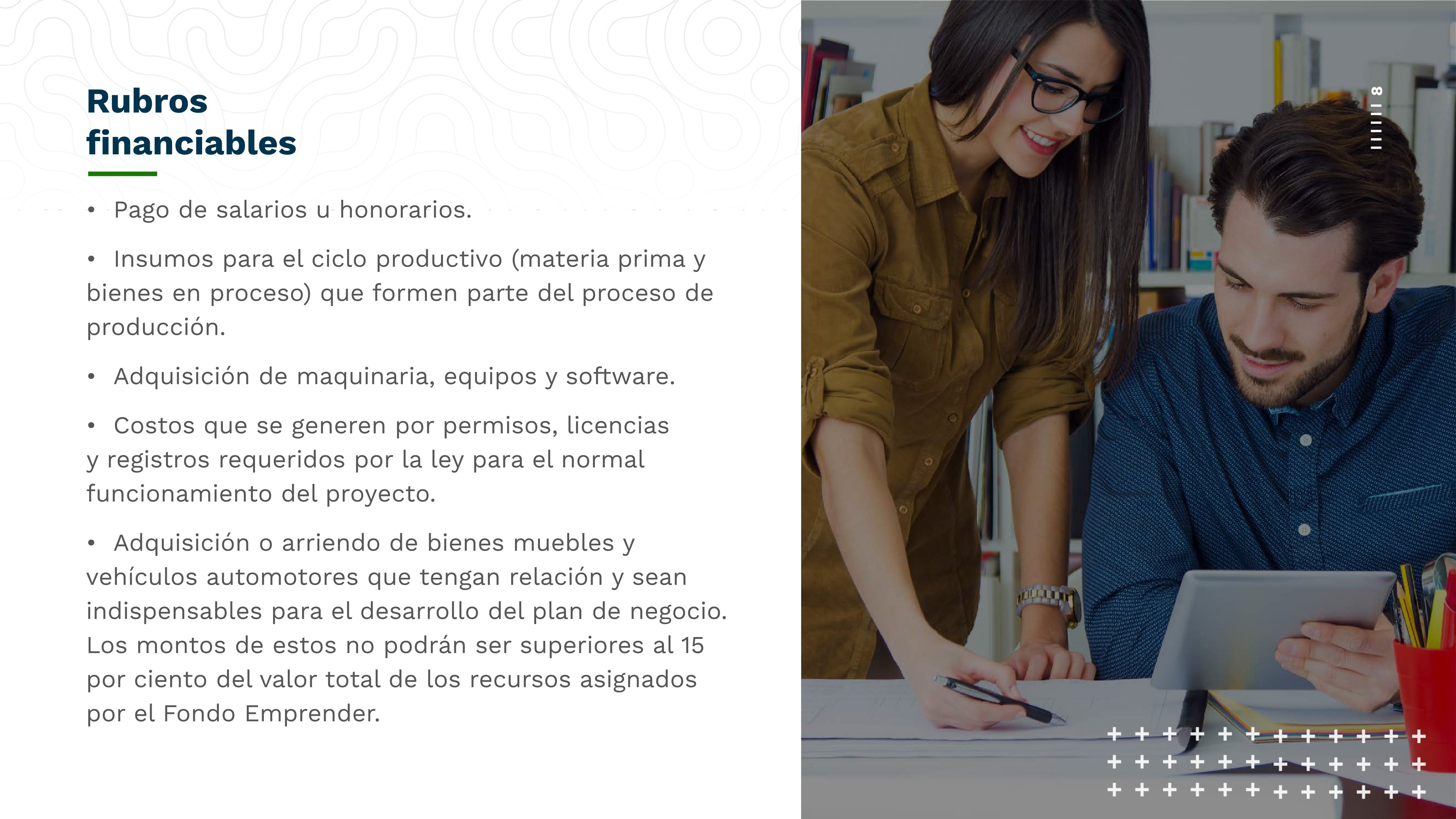 Folleto sobre El Fondo Emprender 8
