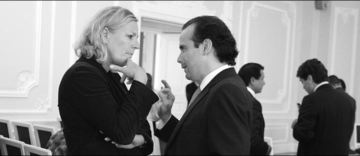 MARIE ANDERSSON DE FRUTOS, EMBAJADORA DE SUECIA EN COLOMBIA Y ALEJANDRO EDER, DIRECTOR GENERAL DE LA AGENCIA COLOMBIANA PARA LA REINTEGRACIÓN (ACR).