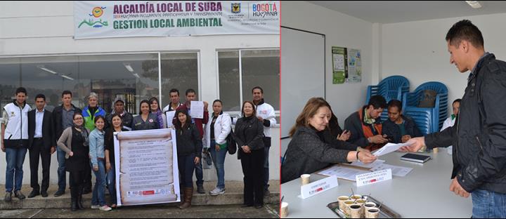 GESTORES DEL SERVICIO SOCIAL QUE REALIZAN PERSONAS DESMOVILIZADAS EN PROCESO DE REINTEGRACIÓN L FOTO: ACR CUNDINAMARCA NORTE
