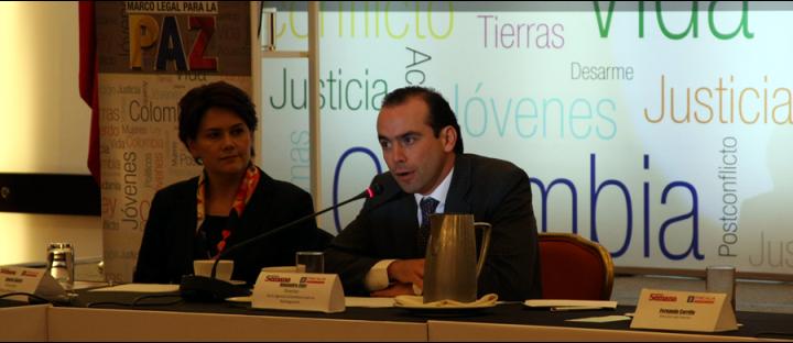 ALEJANDRO EDER, INTERVIENE EN EL FORO “MARCO LEGAL PARA LA PAZ” QUE SE REALIZÓ EL 29 DE JULIO EN HOTEL MARRIOTT DE LA CIUDAD DE BOGOTÁ.