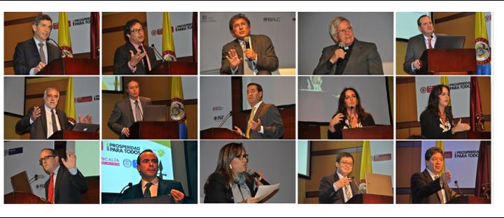 EXPONENTES NACIONALES E INTERNACIONALES DE SECTORES PÚBLICOS Y PRIVADOS EXPRESARON SUS PLANTEAMIENTOS SOBRE LA JUSTICIA TRANSICIONAL, LOS ESCENARIOS DE RECONCILIACIÓN, EL PROCESO DE REINTEGRACIÓN Y EL PROCESO DE PAZ. FOTOS: ACR L COMUNICACIONES