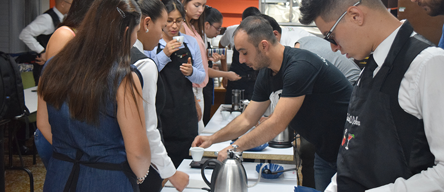 Reintegración con aroma de café