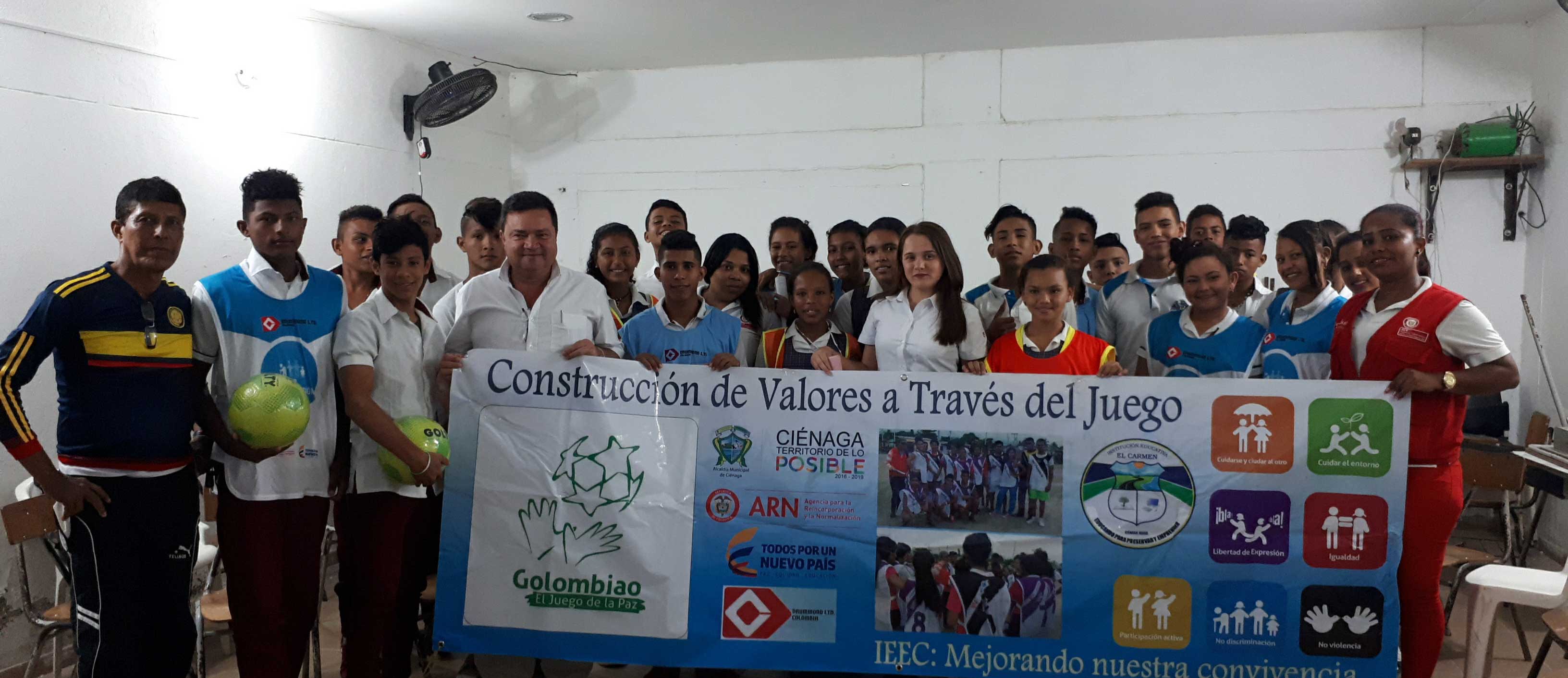 Los valores del “Golombiao, el juego de la paz” llegan a las aulas de clase