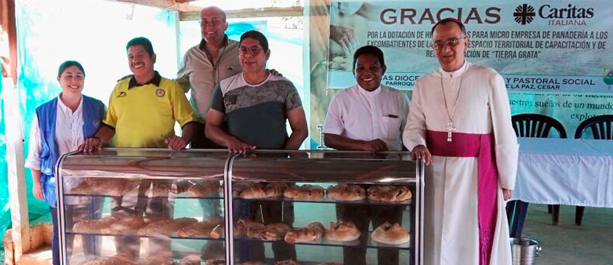 Personas en proceso de reincorporación de Valledupar reciben elementos de panadería