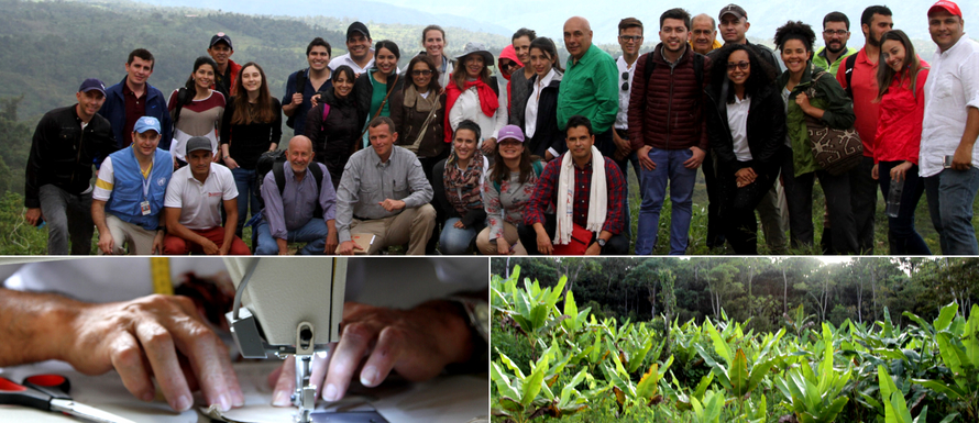 empresarios intercambian experiencias productivas y comerciales en el ETCR de La Fila