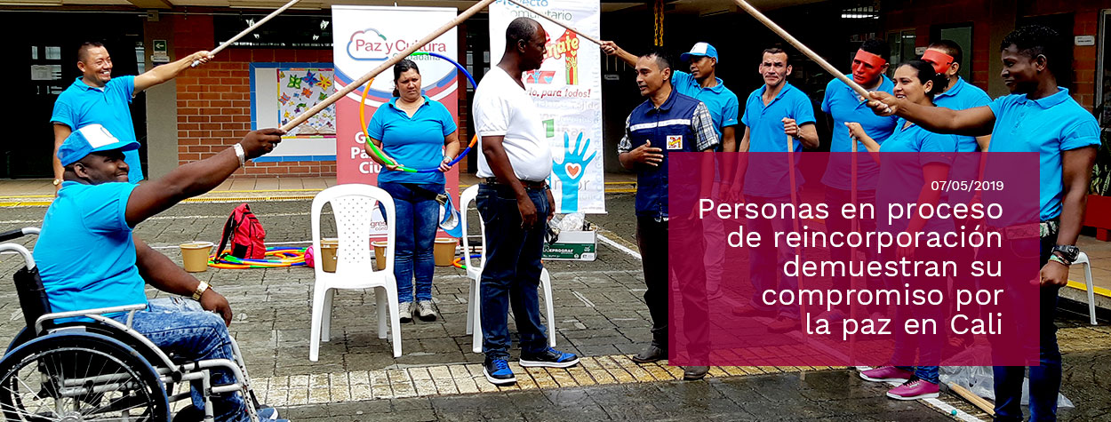 Reintegración  y paz en Cali