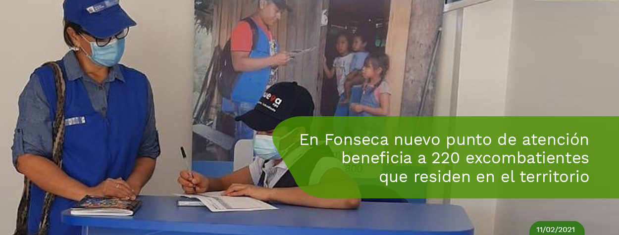 Excombatientes en Fonseca cuentan con nuevo punto de atención en salud