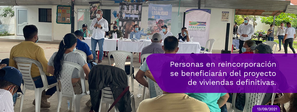 Gobierno construirá 187 viviendas en antiguo Espacio Territorial de Capacitación y Reincorporación Filipinas, en Arauca