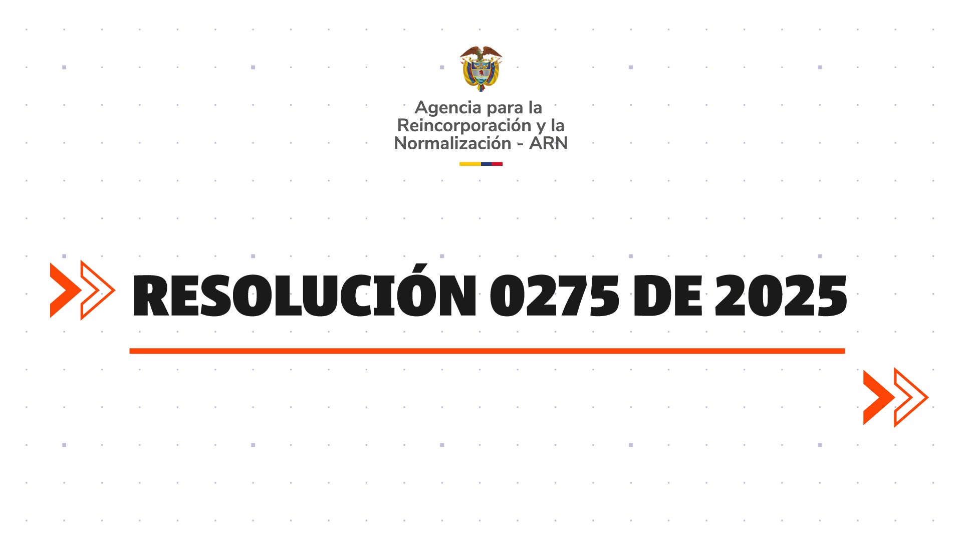 Resolución 0275 de 2025