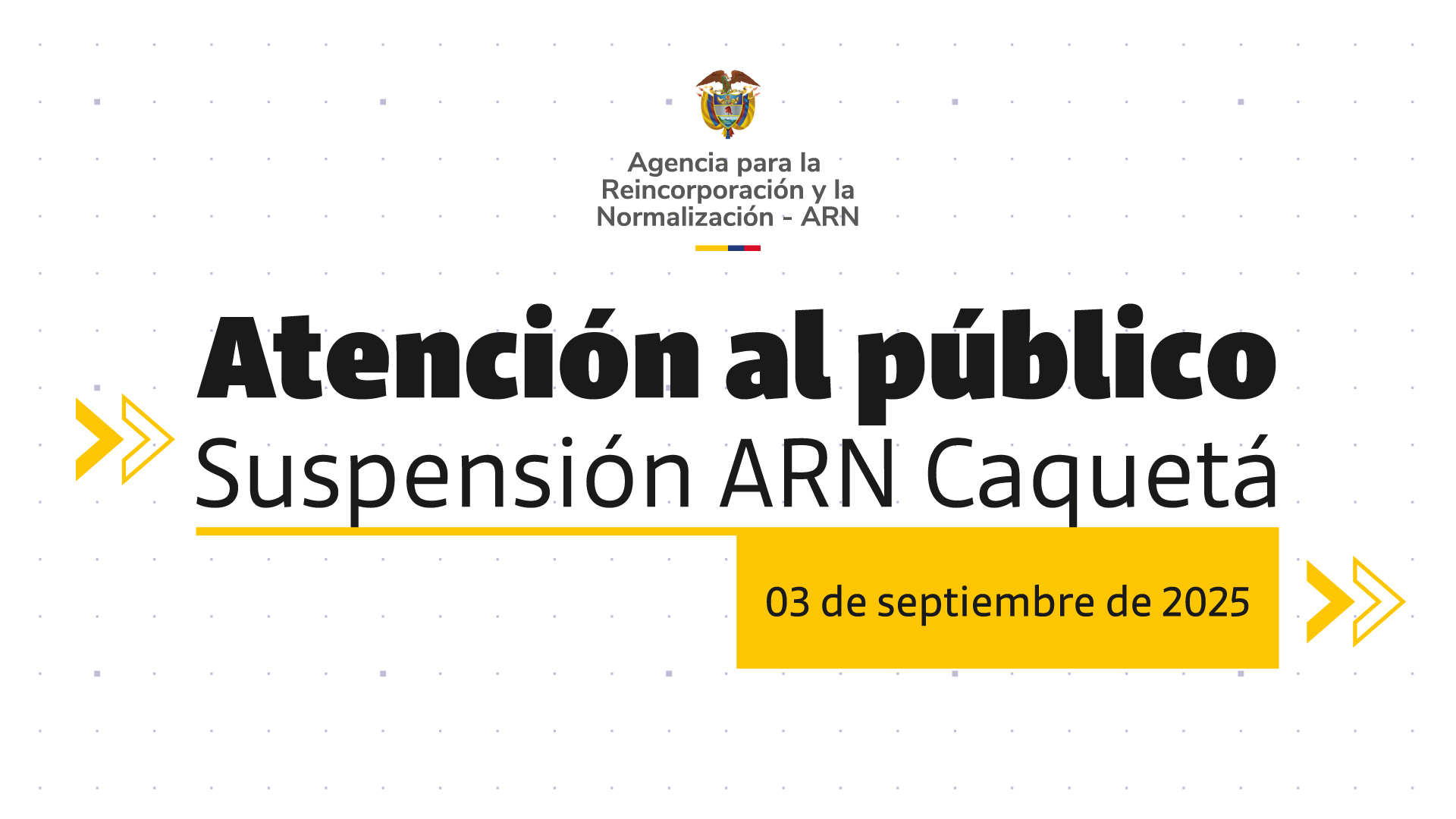 Cierre temporal de la sede ARN Florencia – 03 de septiembre