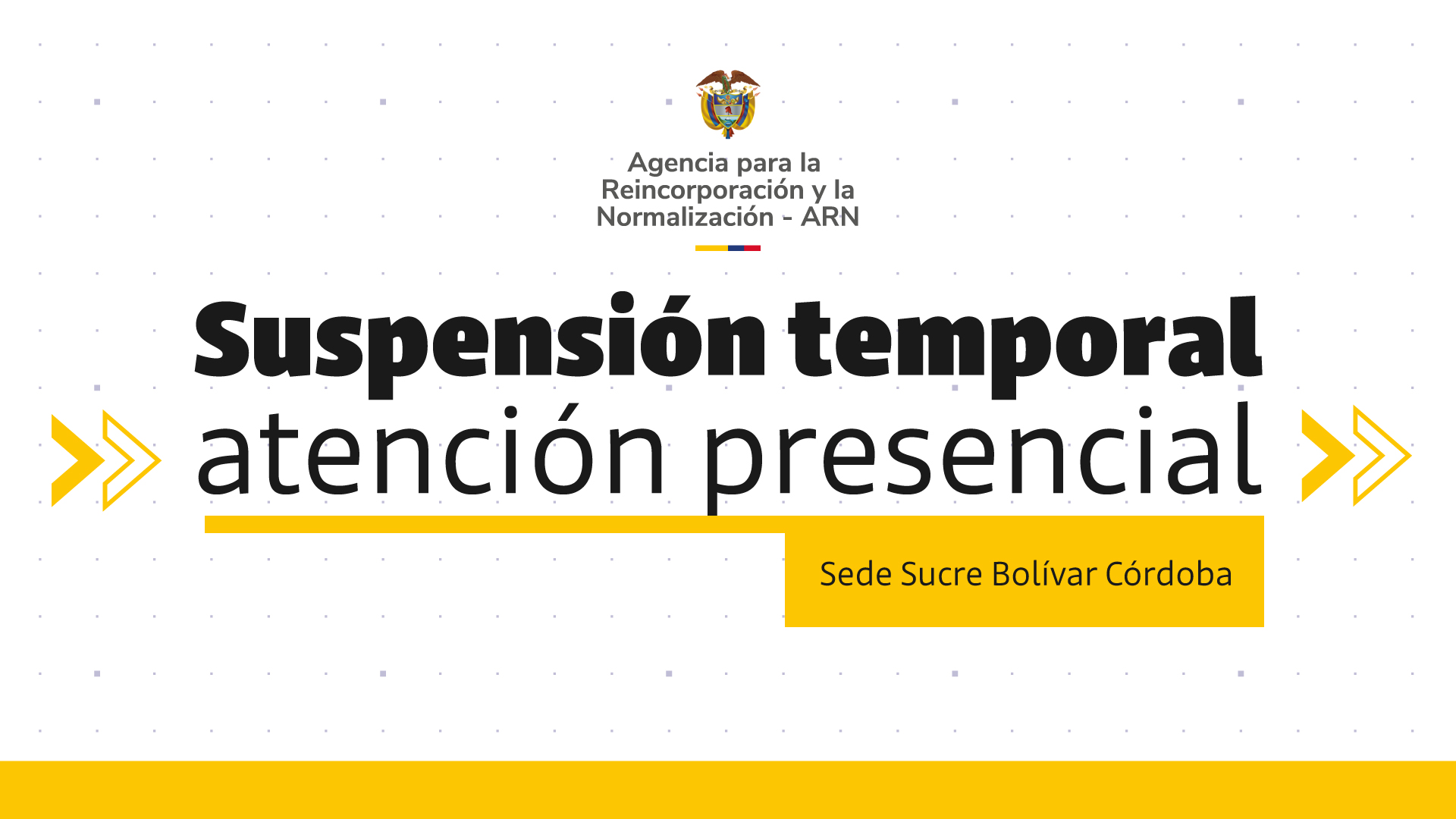 sede sucre suspencion temporal