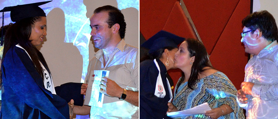 EL DIRECTOR GENERAL DE LA AGENCIA COLOMBIANA PARA LA REINTEGRACIÓN, ALEJANDRO EDER, HACE ENTREGA DEL CERTIFICADO A UNA DE LAS PERSONAS QUE CULMINARON EL PROCESO DE REINTEGRACIÓN L FOTOS: ACR L COMUNICACIONES L CARLOS ANTONIO BOTERO