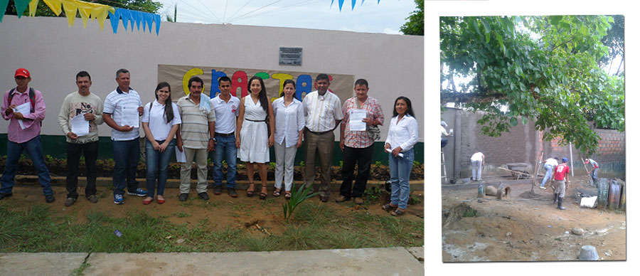 LA REINTEGRACIÓN BENEFICIA A COMUNIDAD EN FLORENCIA CON EL PROYECTO “ADECUACIÓN Y EMBELLECIMIENTO DE LA IE JORGE ELIECER GAITÁN SEDE SIMÓN BOLÍVAR”.  FOTO: ACR | FLORENCIA.