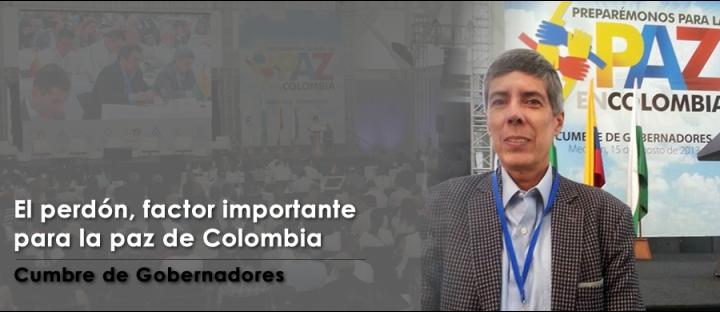 EL GOBERNADOR DEL DEPARTAMENTO DEL META Y VÍCTIMA DEL CONFLICTO, ALAN JARA DICE QUE LA SOCIEDAD ES LA QUE DEBE HACER LA CONSTRUCCIÓN DE LA PAZ. FOTO: ACR L COMUNICACIONES L PAULA JARAMILLO
