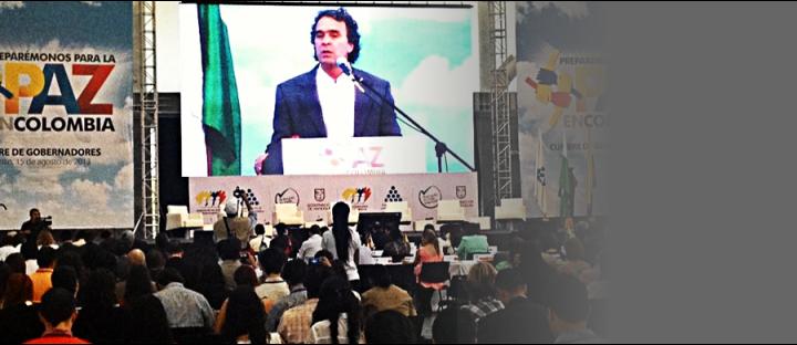 SERGIO FAJARDO, GOBERNADOR DE ANTIOQUIA, EXPRESA DURANTE LA CUMBRE DE GOBERNADORES, 