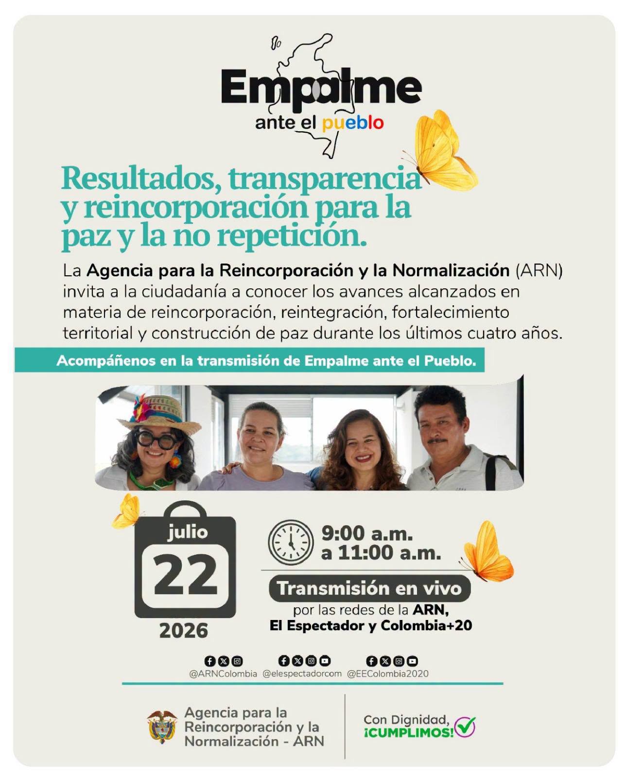 Reunión institucional de empalme ARN